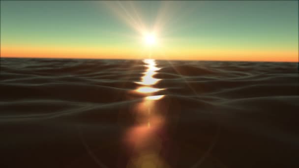 coucher de soleil rayon lumière mer macro 4k