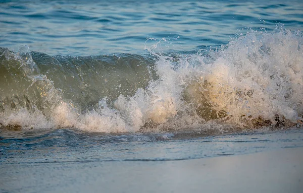 Vague Éclaboussure Mer Plage Macro Gros Plan — Photo