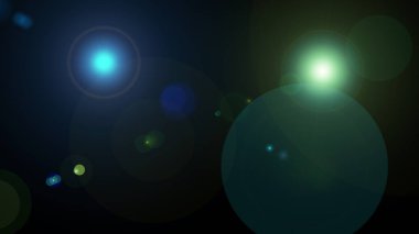 flaş ışığı mercekleri soyutlaştırır