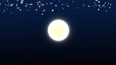 Dolunay geceleri kar yağar.