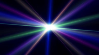 ışık efekti soyut yıldız patlaması lazer ışını çizimi