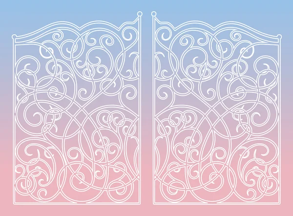 Орнаментні ворота на 2016 рік кольоровий мікс градієнтний фон — стоковий вектор