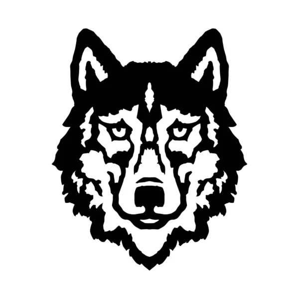 Wolf hoofd vector logo (30) — Stockvector