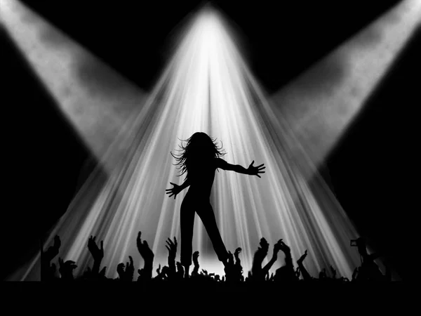 Sahne Alanı'ndaki kadın rock yıldızı