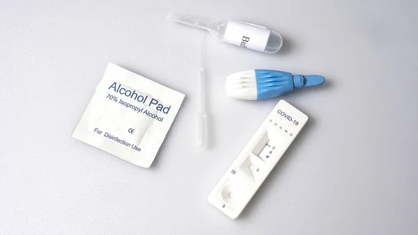 Covid Testkit Voor Het Detecteren Van Igm Igg Antilichamen Immuniteit — Stockfoto