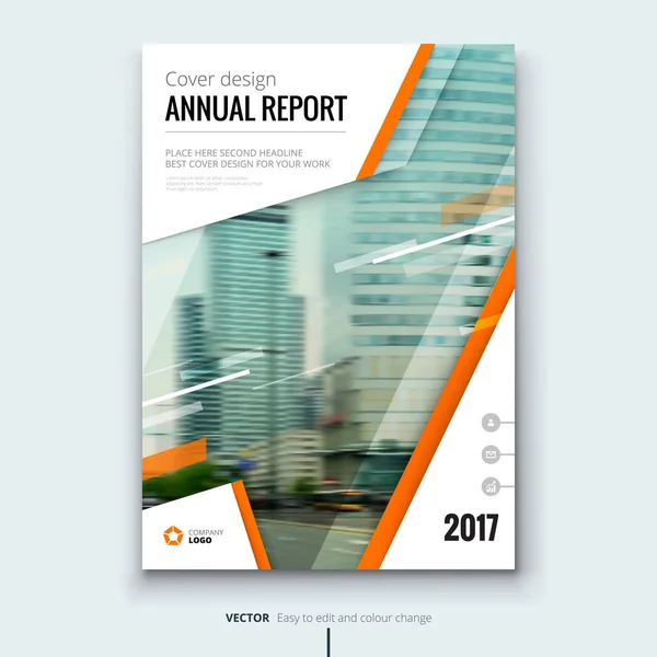 Concepção da cobertura do relatório anual — Vetor de Stock