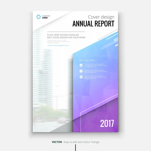 年次報告書の表紙デザイン — ストックベクタ