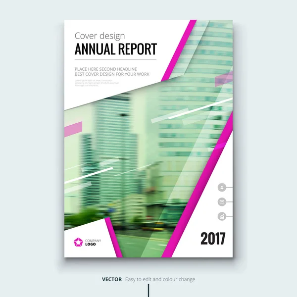 Couverture du rapport annuel des entreprises — Image vectorielle