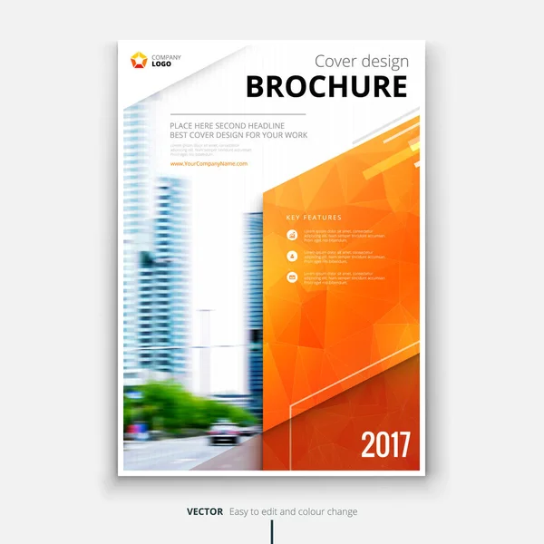 Coverdesign für Geschäftsbericht — Stockvektor