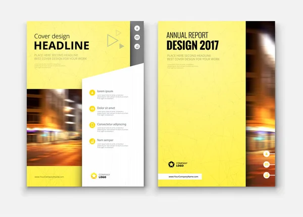 Template voor bedrijfsbrochures — Stockvector