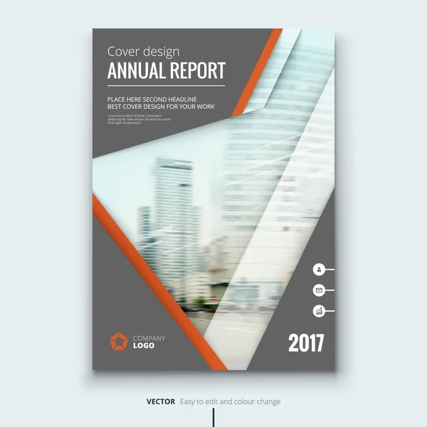 Couverture du rapport annuel des entreprises — Image vectorielle