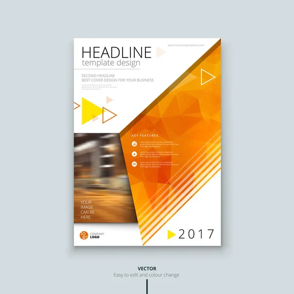 Corporate brochure of flyer ontwerp — Stockvector