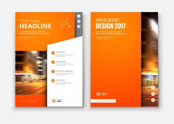 Template voor bedrijfsbrochures — Stockvector