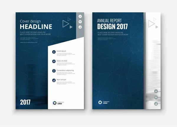 Template voor bedrijfsbrochures — Stockvector