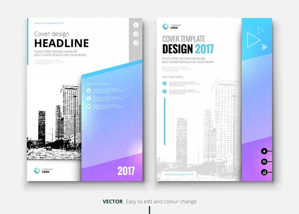 Template voor bedrijfsbrochures — Stockvector