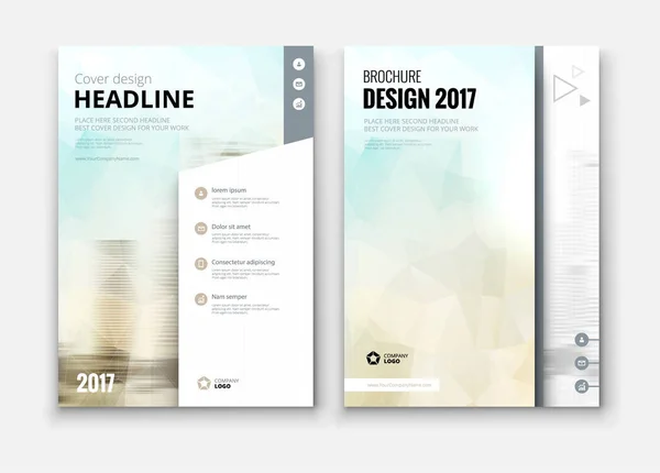 Template voor bedrijfsbrochures — Stockvector