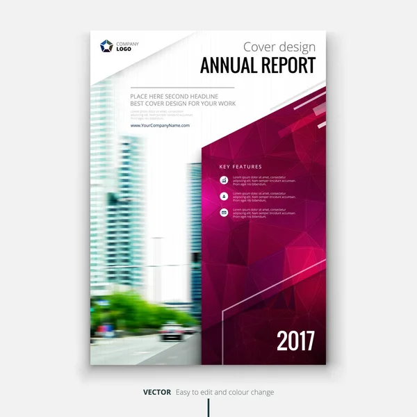 Disegno di copertina per la relazione annuale — Vettoriale Stock