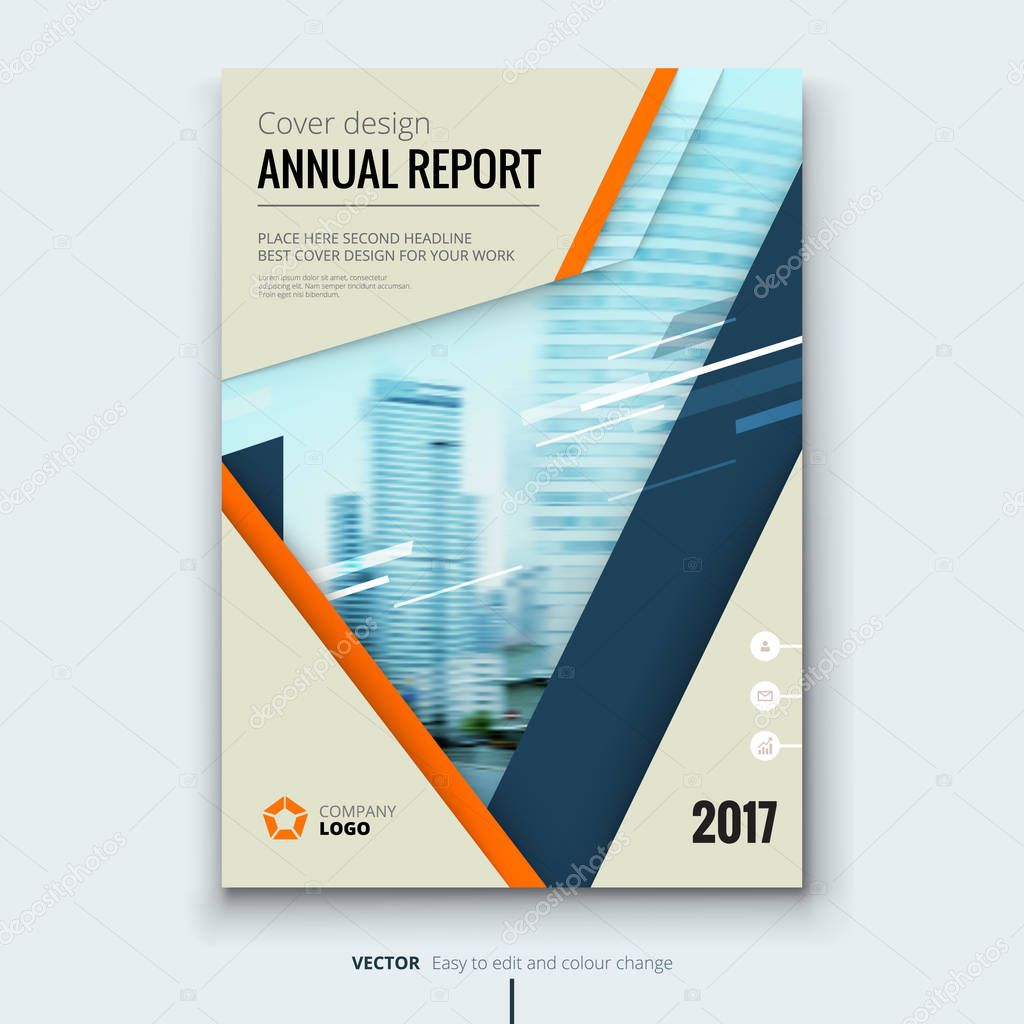 Business annual report cover
