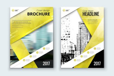 Broşür tasarım şablonu için faaliyet raporu