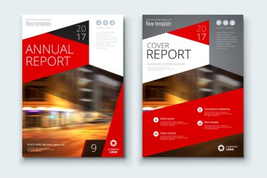 Corporate business annual report covers clipart