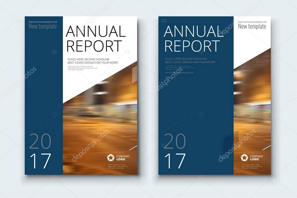 Corporate business annual report covers