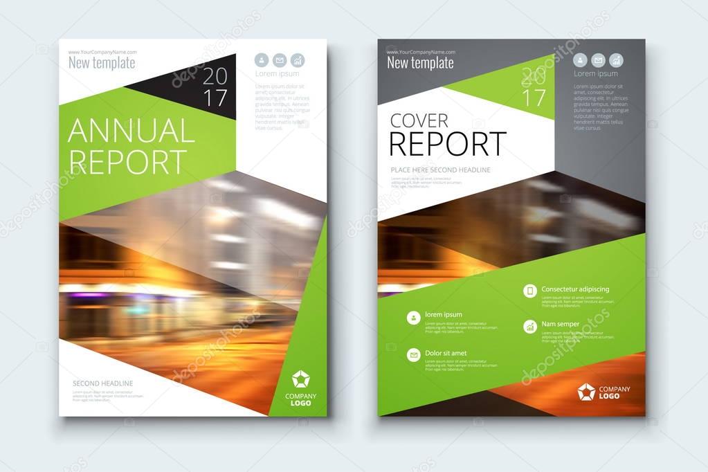 Corporate business annual report covers