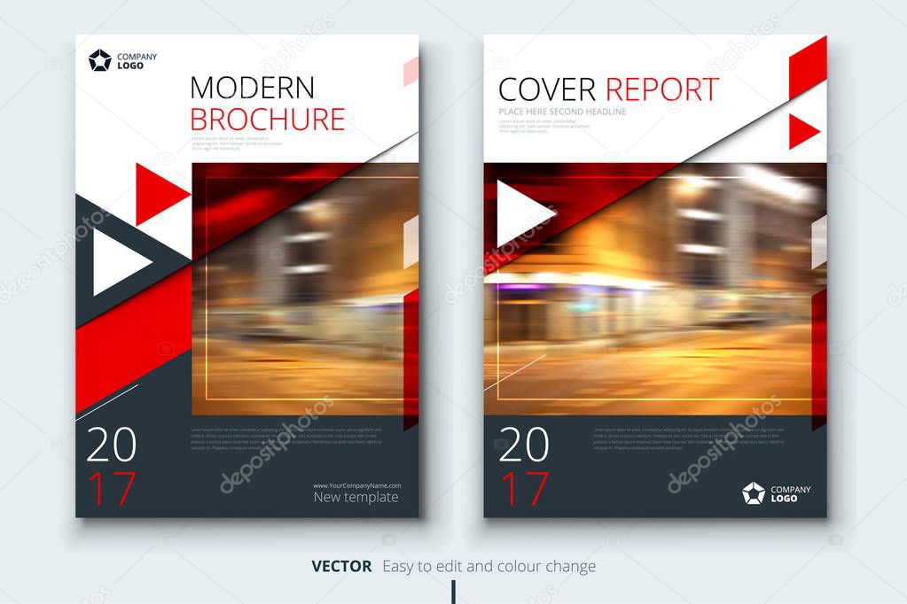 Corporate business annual report cover, brochure or flyer design. Leaflet presentation. Catalog with Abstract geometric background. Modern publication poster magazine, layout, template. A4 size