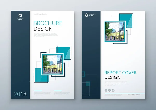 Set of Brochure template layout design. — Stock Vector