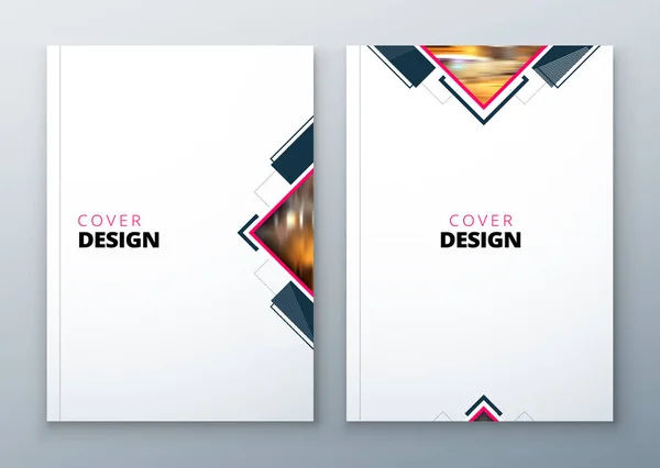 Conjunto de diseño de diseño de plantilla de folleto . — Vector de stock