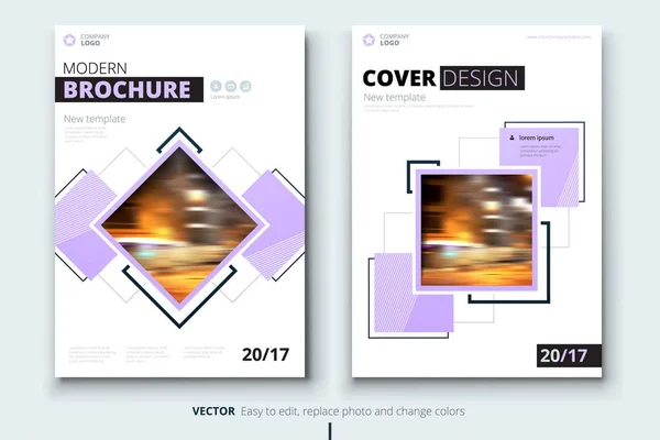 Corporate business annual report cover, brochure or flyer design. Leaflet presentation. Catalog with Abstract geometric background. Modern publication poster magazine, layout, template. — Stock Vector