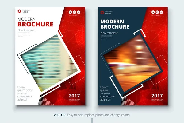 Firemní obchodní výroční zpráva kryt, brožuru nebo leták design. Prezentační leták. Katalog s abstraktní geometrické pozadí. Moderní publikace plakát časopis, rozložení, šablony. Velikost A4 — Stockový vektor