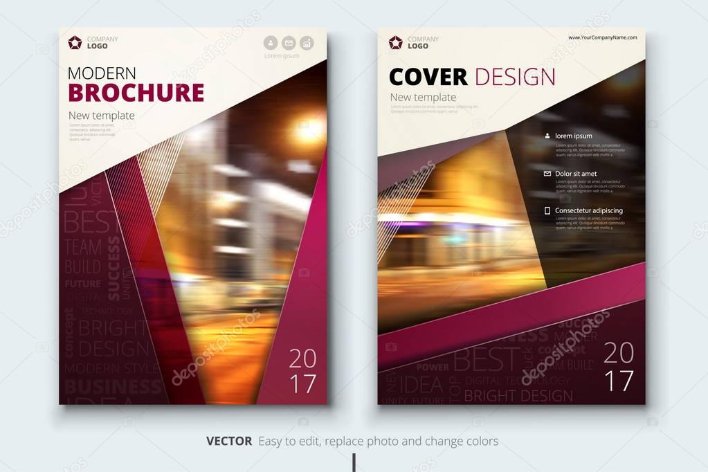 Corporate business annual report cover, brochure or flyer design. Leaflet presentation. Catalog with Abstract geometric background. Modern publication poster magazine, layout, template. A4 size