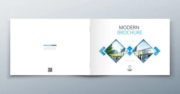 Projeto de brochura quadrada —  Vetores de Stock
