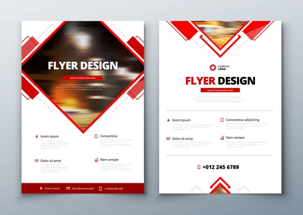 Conception de flyer. Rapport d'entreprise couverture — Image vectorielle