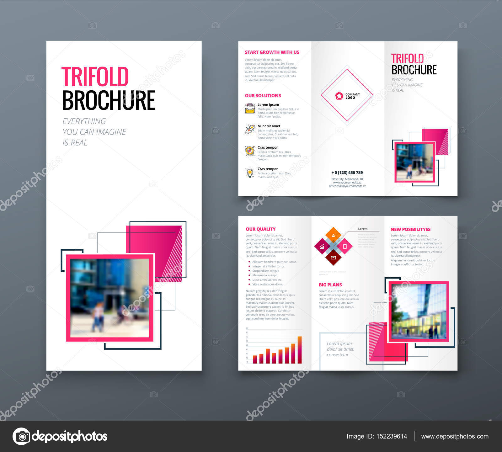 tri fold brochure design corporate business template for tri fold