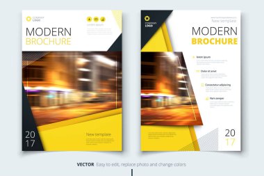 Kapak tasarımı broşür, el ilanı, rapor, katalog, sunum, poster için. Modern düzeni şablonu A4 boyutunda
