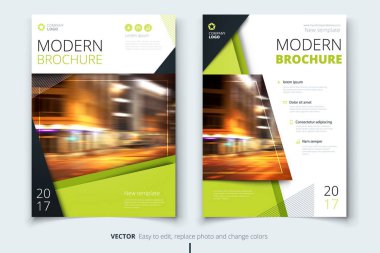 Kapak tasarımı broşür, el ilanı, rapor, katalog, sunum, poster için. Modern düzeni şablonu A4 boyutunda
