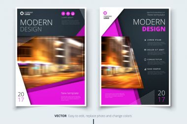 Kapak tasarımı broşür, el ilanı, rapor, katalog, sunum, poster için. Modern düzeni şablonu A4 boyutunda
