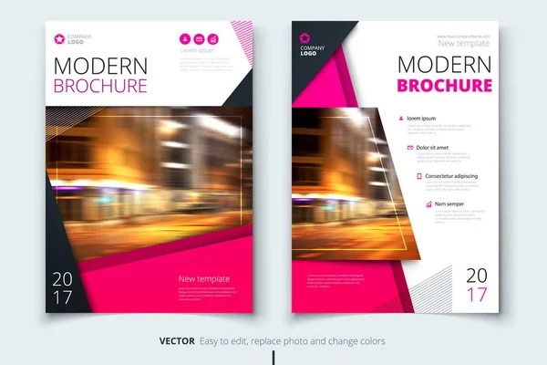 Dekking ontwerp voor brochure, flyer, verslag, catalogus, presentatie, poster. Moderne inrichting sjabloon in A4-formaat — Stockvector