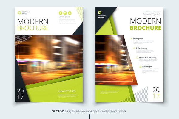 Cover design for brochure, flyer, report, catalog, presentation, poster. Modern layout template in A4 size