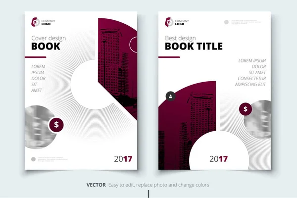 Desenho de brochura. Cobertura, brochura ou publicação de relatórios de empresas —  Vetores de Stock