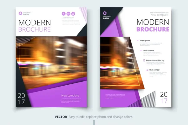 Cover design för broschyr, flyer, rapport, katalog, presentation, affisch. Moderna layoutmall i A4-storlek — Stock vektor