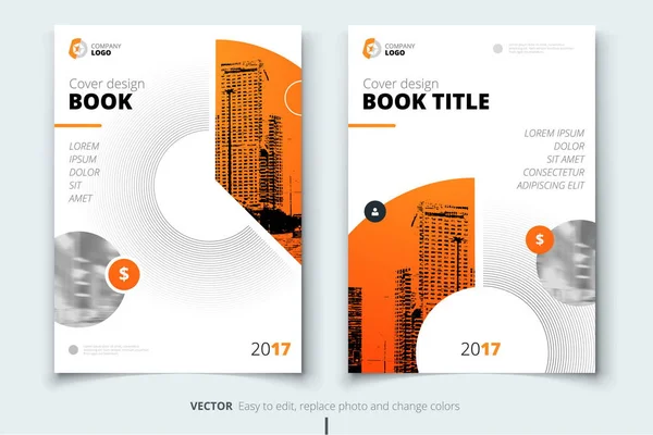 Desenho de brochura. Cobertura, brochura ou publicação de relatórios de empresas —  Vetores de Stock