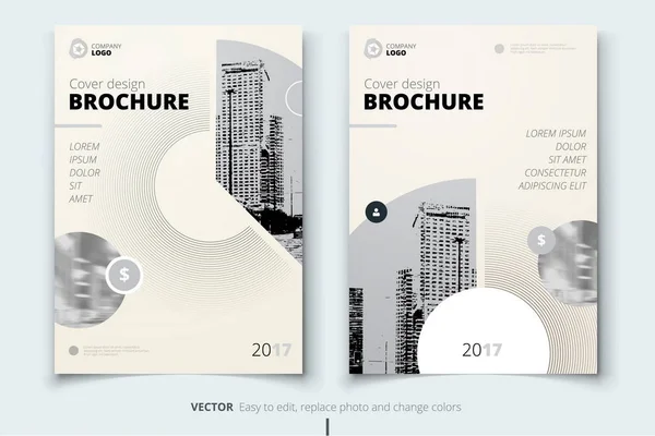 Design de panfleto. Cobertura, brochura ou folheto do relatório empresarial — Vetor de Stock