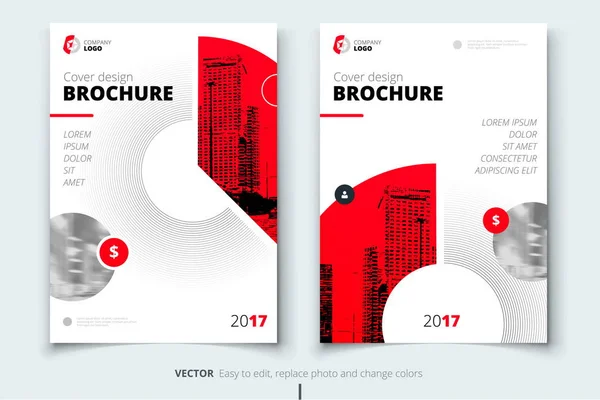 Design de panfleto. Cobertura, brochura ou folheto do relatório empresarial —  Vetores de Stock