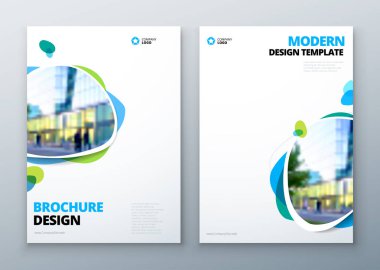 Brochures templates layout design