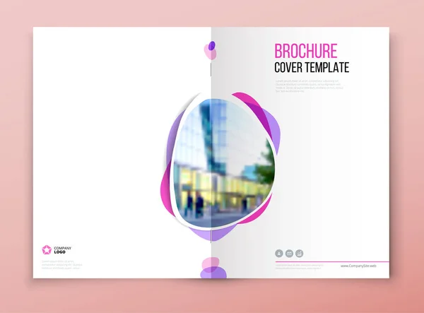 Brochure template layout design — Stock Vector