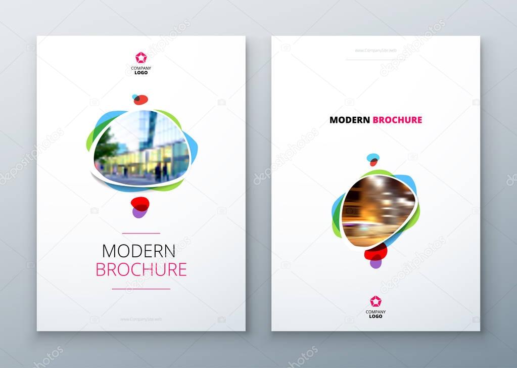 Brochures templates layout design