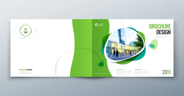 Modello di brochure in A4 — Vettoriale Stock