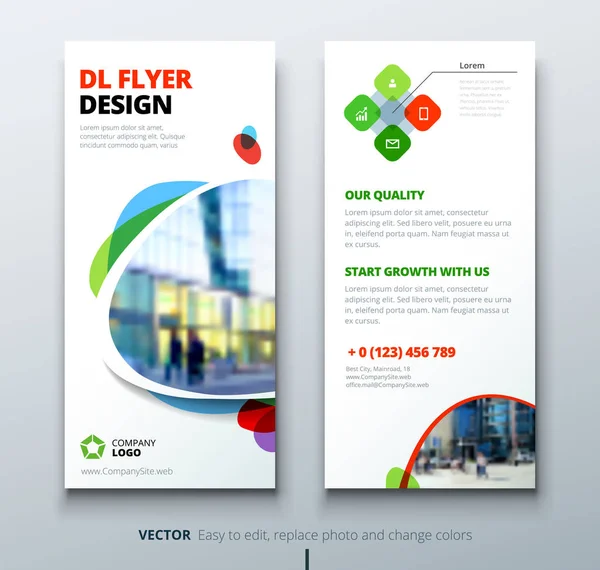 DL flyer design. — Stock Vector